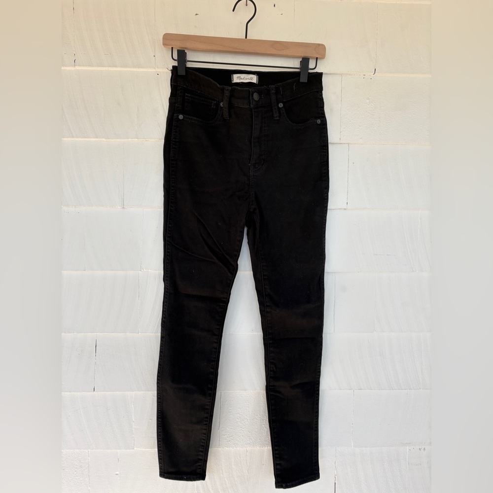 Madewell Black 10" High-Rise Skinny Jeans